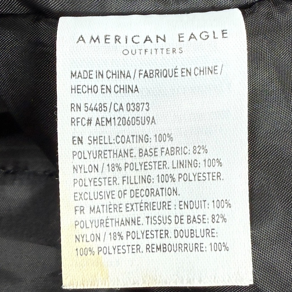 American Eagle Performance Outerwear Men's Large Full Zip Snap Heather Gray Coat - Picture 11 of 14